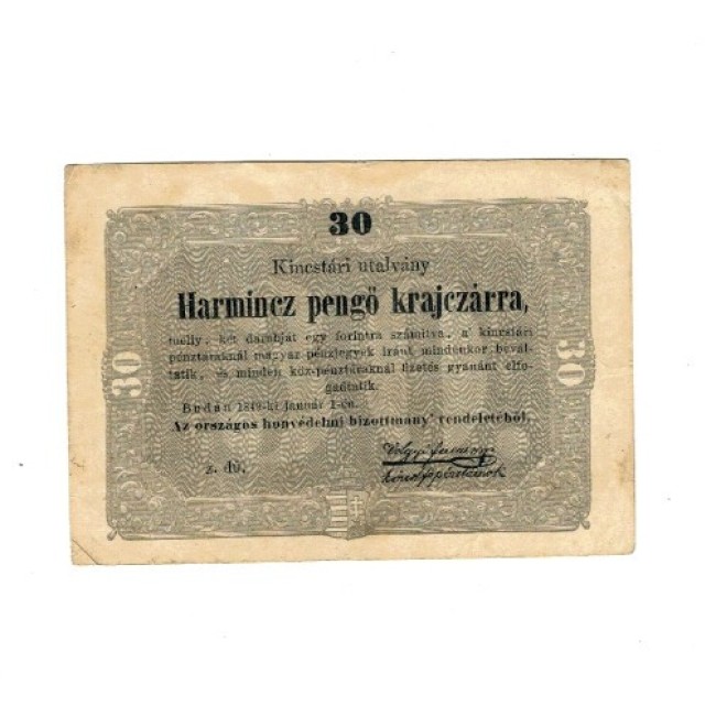 Ungaria 1849 - 10 krajczar, Kossuth, circulata