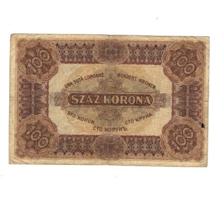 Ungaria 1920 - 100 korona, Orell Fussli Zurich, circulata