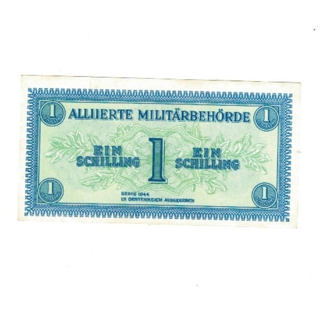 Austria 1944 - 1 schilling, ocupația aliata, aUNC
