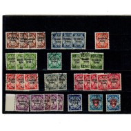 Deutsches Reich 1939 - Supratipar pe Danzig, lot stampilat