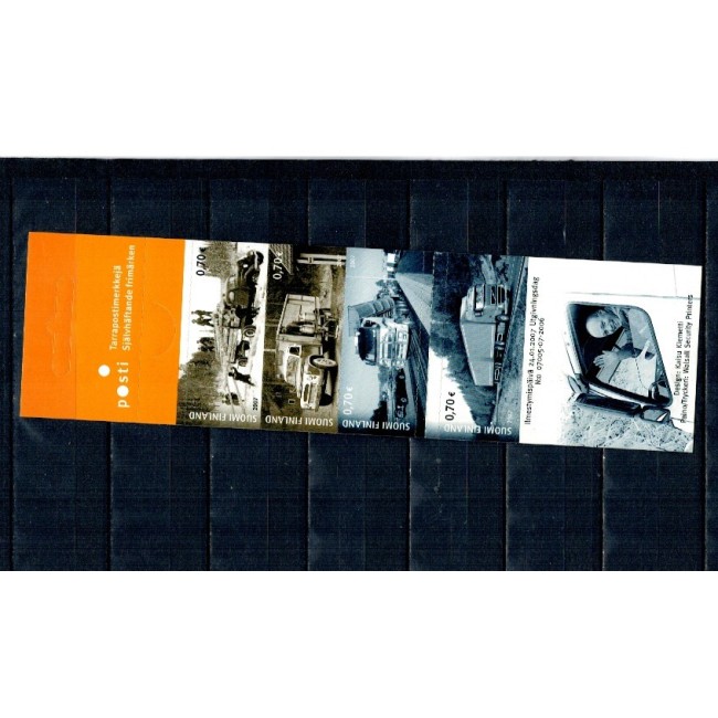 Finlanda 2007 - Camioane, transport, carnet cu timbre autocolant, neuzat