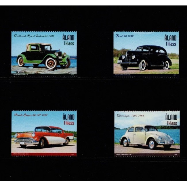 Aland (Finlanda) 2005 - Automobile de epoca, serie neuzata