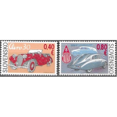 Slovacia 2011 - Mașini de epoca, serie neuzata