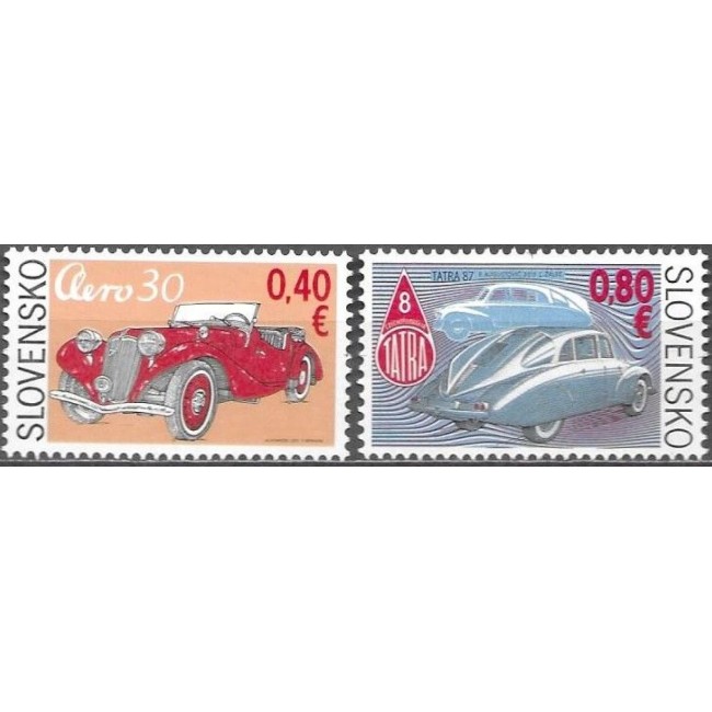 Slovacia 2011 - Mașini de epoca, serie neuzata