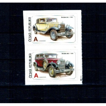 Cehia 2013 - Mașini de epoca, serie timbre autocolant, neuzate