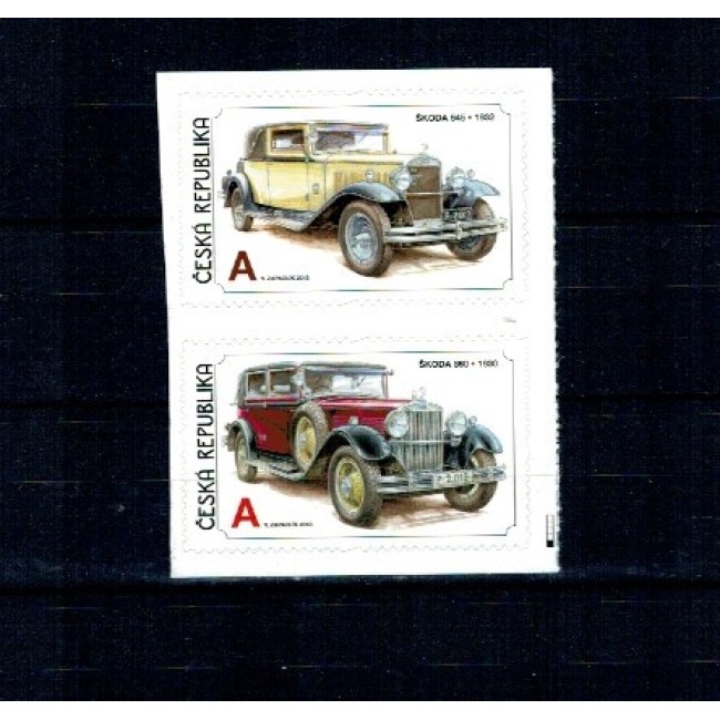 Cehia 2013 - Mașini de epoca, serie timbre autocolant, neuzate