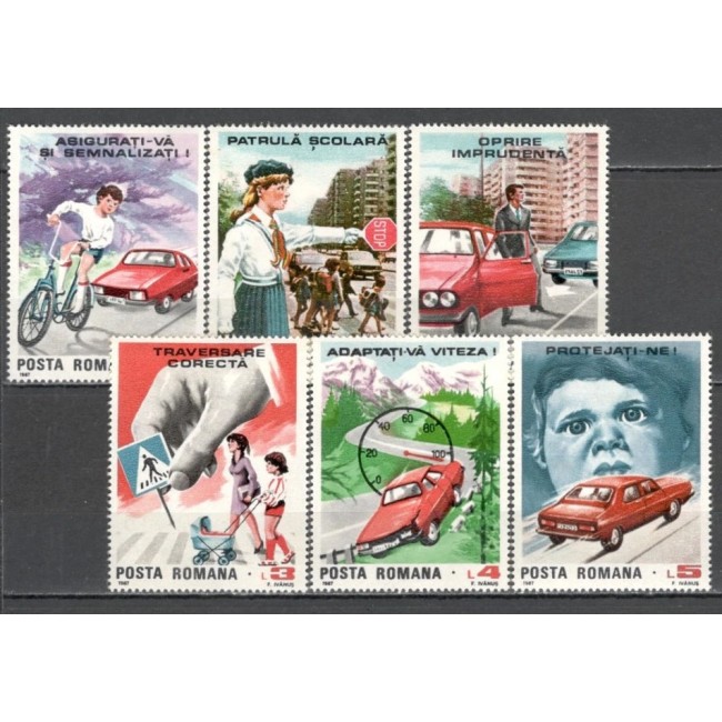 1987 - Siguranța in circulație, serie neuzata