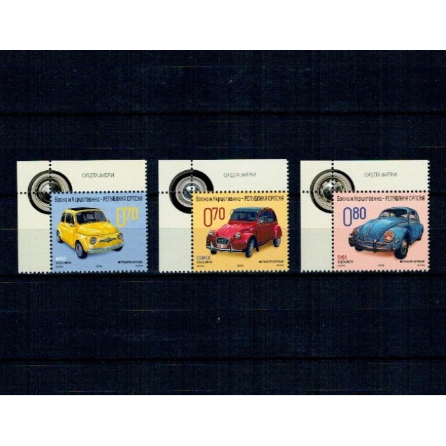 Republica Srpska(Bosnia) 2009 - Masini de epoca, serie neuzata
