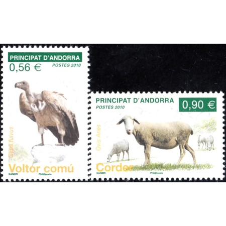 Andorra (Fr) 2010 - Fauna, animale, serie neuzata