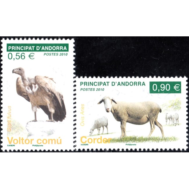 Andorra (Fr) 2010 - Fauna, animale, serie neuzata
