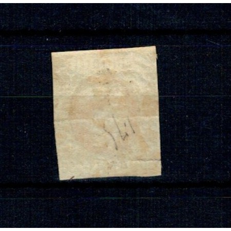 1869 - Carol I cu favoriți, 50 bani, stampilat