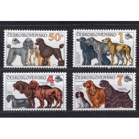 Cehoslovacia 1990 - Câini, serie neuzata