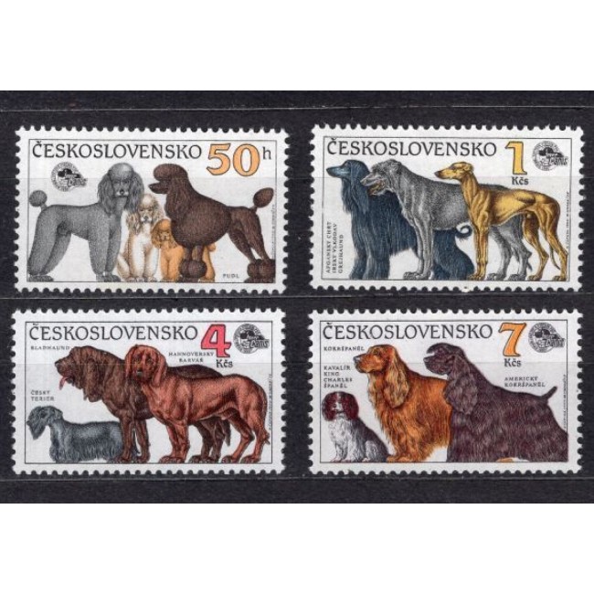 Cehoslovacia 1990 - Câini, serie neuzata