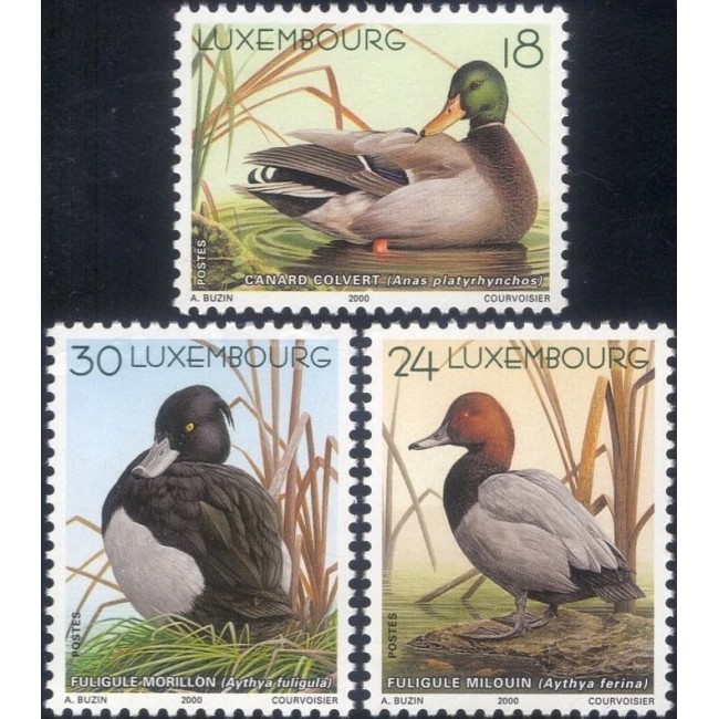 Luxemburg 2000 - Păsări, rate, serie neuzata