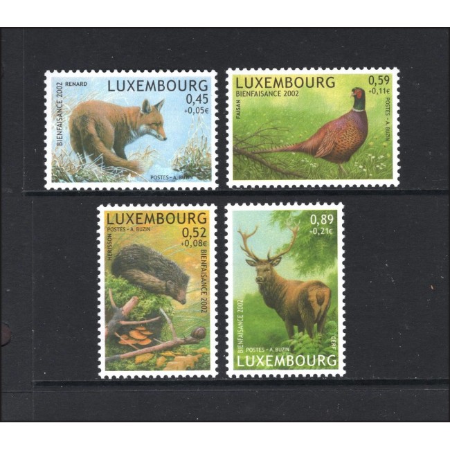 Luxemburg 2002 - Fauna, animale, serie neuzata