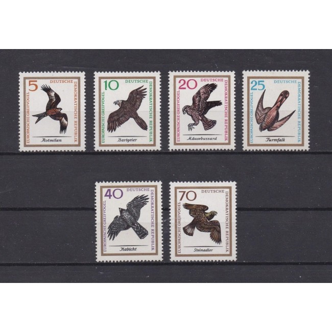 DDR 1965 - Păsări, serie neuzata