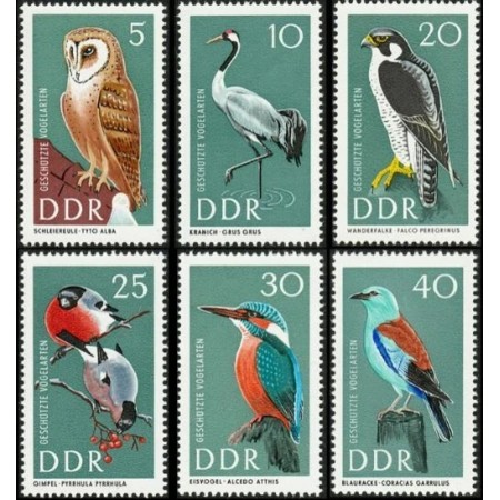 DDR 1967 - Păsări, serie neuzata