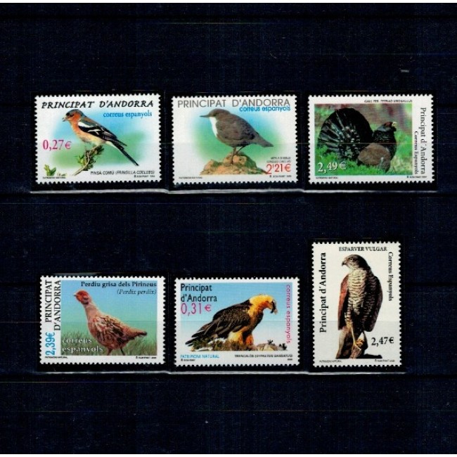 Andorra (Es) 2004-2009 - Păsări, lot neuzat