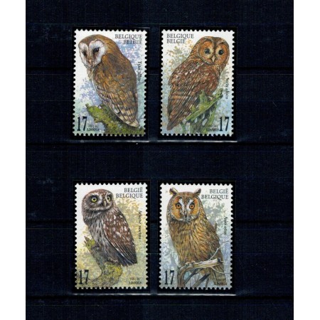 Belgia 1999 - Bufnite, păsări, serie neuzata