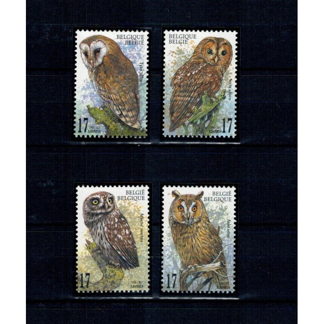 Belgia 1999 - Bufnite, păsări, serie neuzata