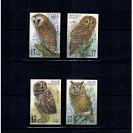 Belgia 1999 - Bufnite, păsări, serie nedantelata neștampilata, tiraj mic