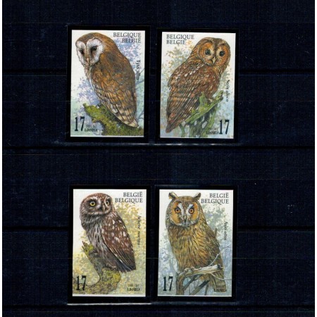 Belgia 1999 - Bufnite, păsări, serie nedantelata neștampilata, tiraj mic