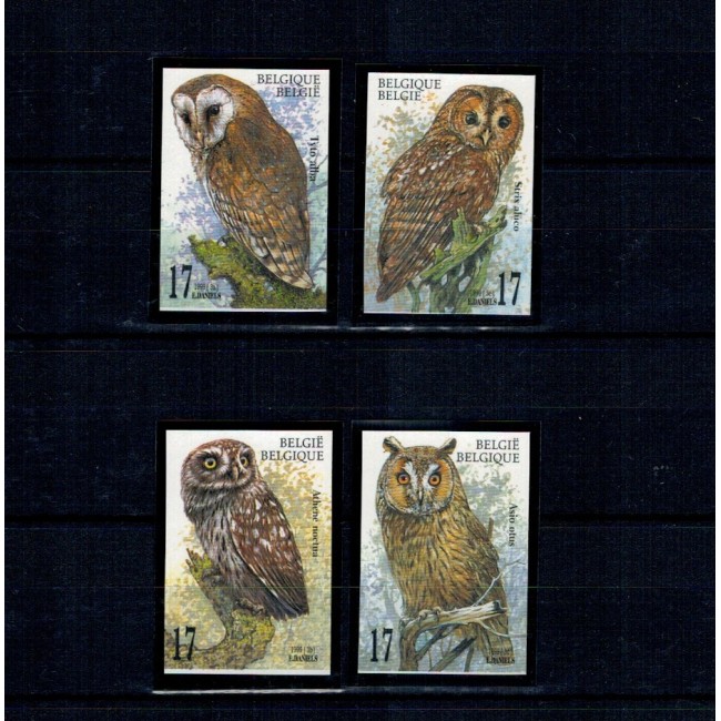 Belgia 1999 - Bufnite, păsări, serie nedantelata neștampilata, tiraj mic