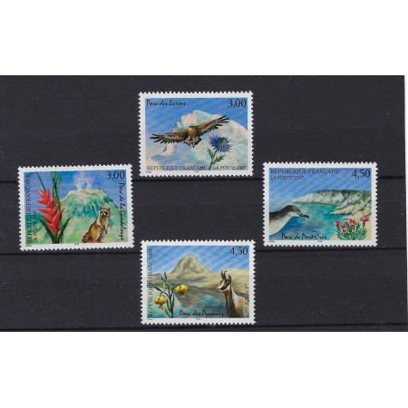 Franta 1997 - Parcuri naționale, fauna-flora, serie neuzata