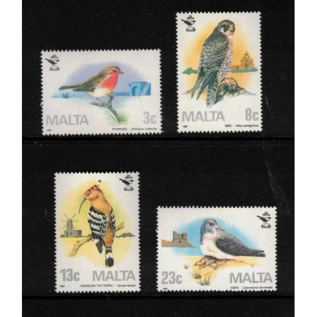 Malta 1987 - Păsări, serie neuzata