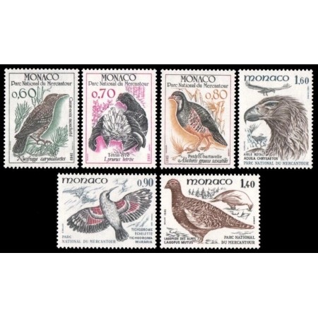 Monaco 1982 - Păsări, serie neuzata