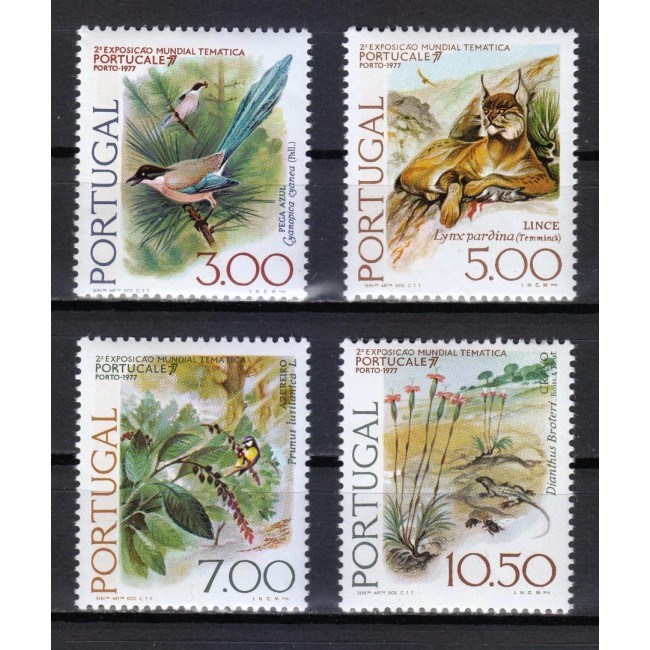Portugalia 1976 - Fauna-flora, animale, serie neuzata