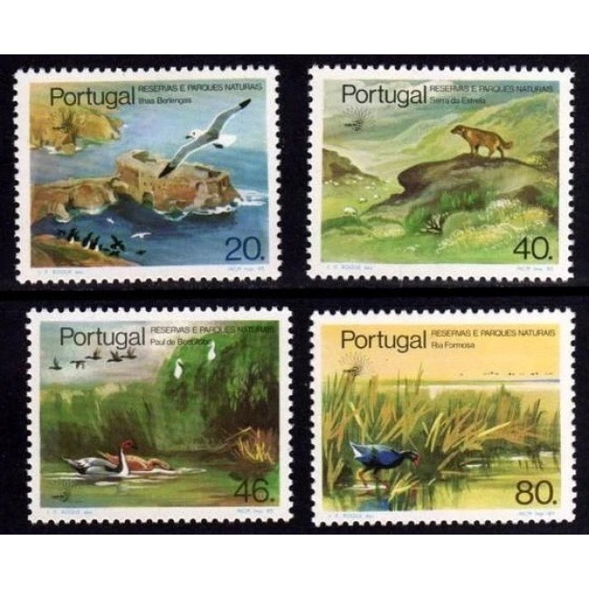 Portugalia 1985 - Fauna din parcuri naționale, serie neuzata