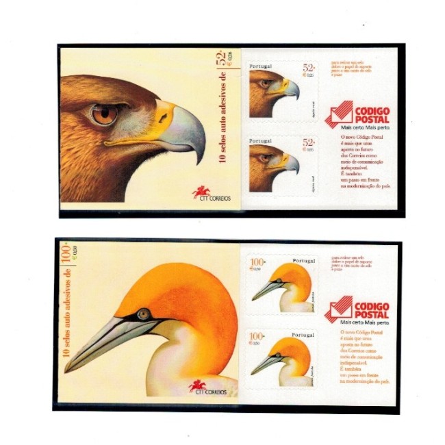 Portugalia 2000 - Păsări, carnete cu timbre autoadeziv, neuzate