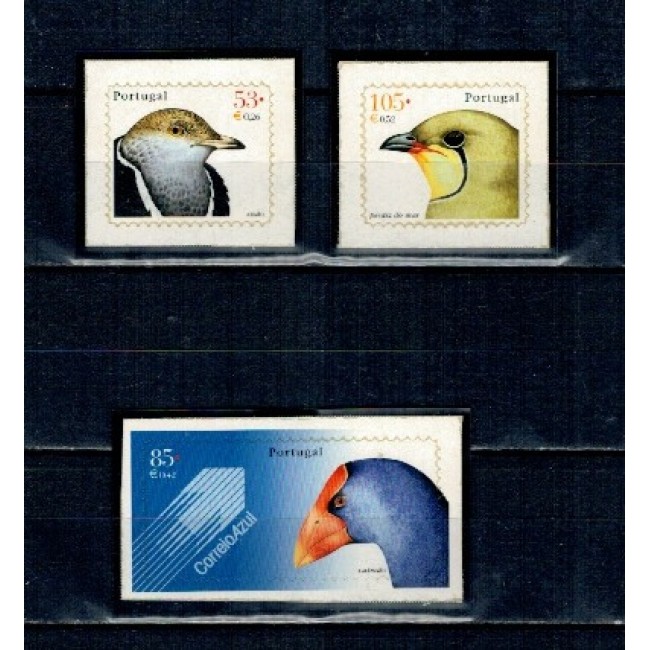 Portugalia 2001 - Păsări, serie timbre autoadezive, neuzate