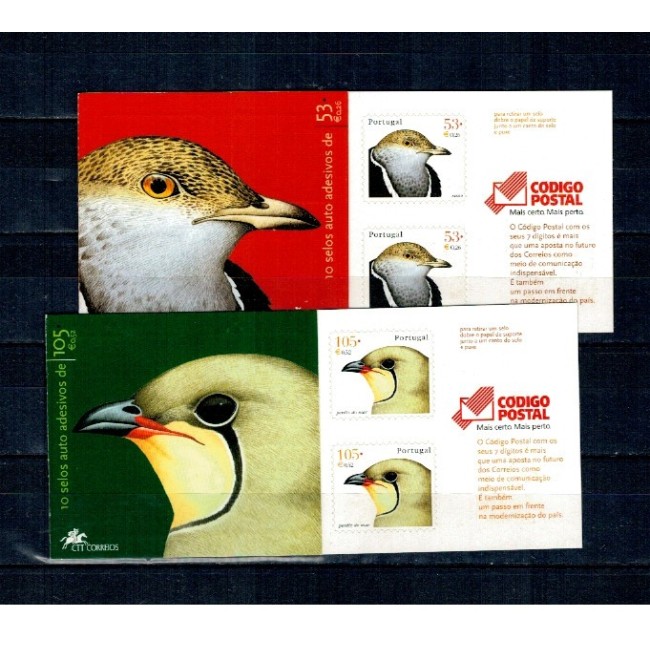 Portugalia 2001 - Păsări, carnete cu timbre autoadeziv, neuzate