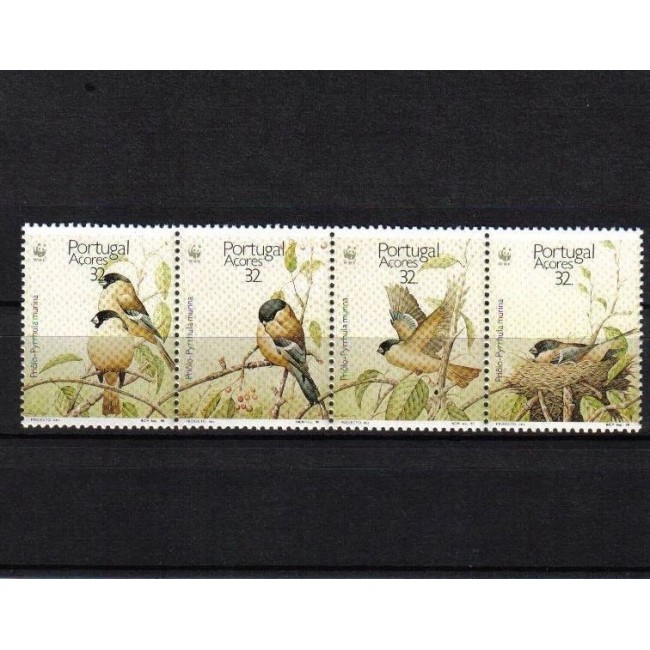 Portugal Azores 1990 - Păsări, WWF, serie neuzata