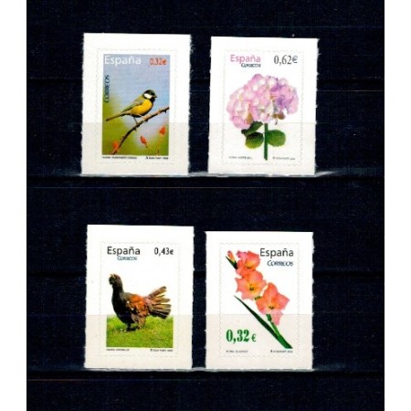 Spania 2009 - Fauna-flora, serie timbre autocolant, neuzate