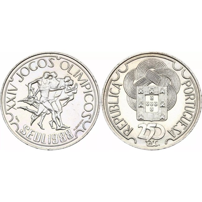 Portugalia 1988 - 250 escudos, Jocurile Olimpice, UNC