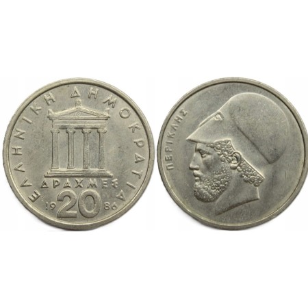 Grecia 1986 - 20 drachmai, UNC