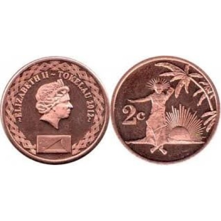 Tokelau 2012 - 2 cents UNC