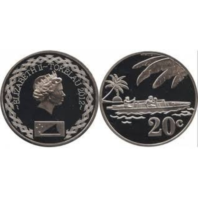 Tokelau 2012 - 20 cents UNC