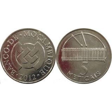 Mozambic 2012 - 5 meticais UNC