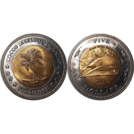 Cocos (Keeling) Islands 2004 - 5 dollars UNC