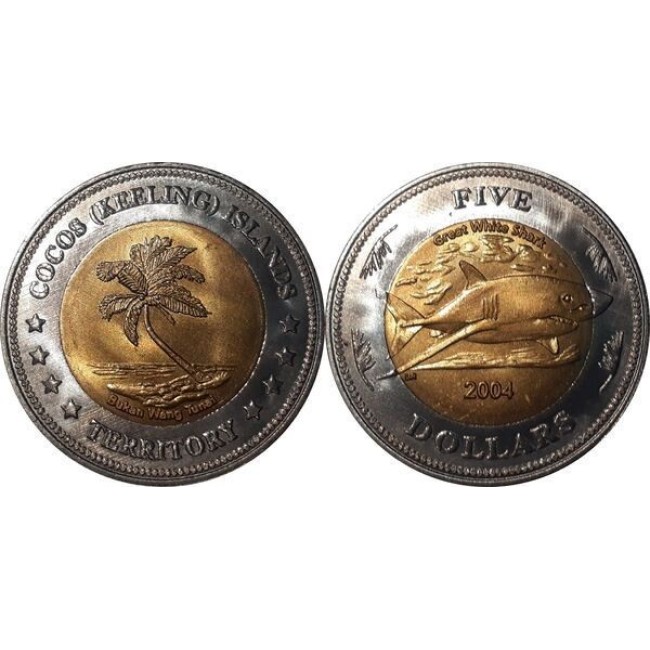 Cocos (Keeling) Islands 2004 - 5 dollars UNC