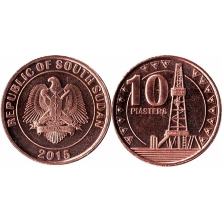 Sudan Sud 2015 - 10 piastres UNC