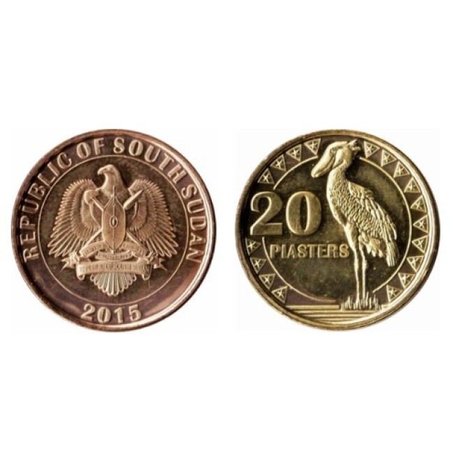 Sudan Sud  2015 - 20 piastres UNC