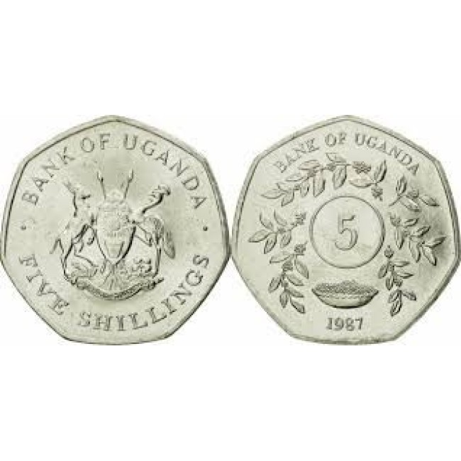 Uganda 1987 - 5 shillings UNC