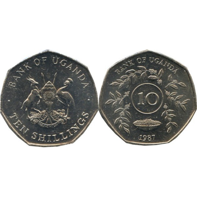 Uganda 1987 - 10 shillings UNC