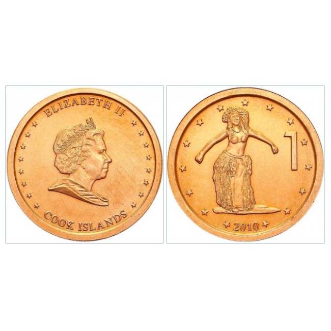 Insulele Cook 2010 - 1 cent UNC