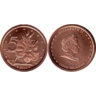 Insulele Cook 2010 - 5 cents UNC